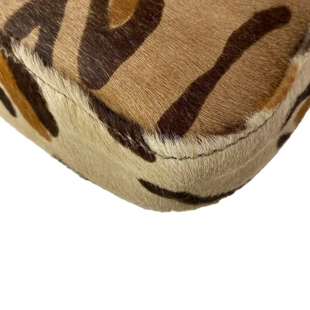 Fendi Mama Bucket Handbag 26424 Beige Light Brown Dark Brown Unborn Calf Leather